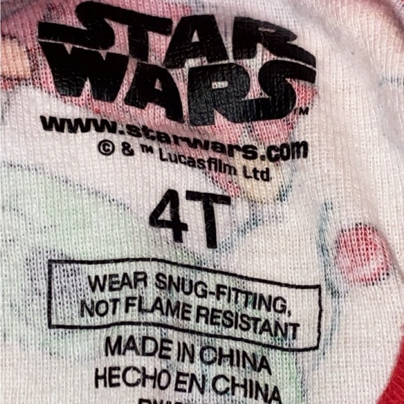 Star Wars Boys PJs set size 4 Toddler - Picture 2 of 2